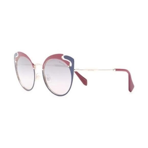 New Authentic Miu Miu MU 57TS HB5GR0* 3N Metal Women Noir sunglasses - Picture 10 of 17